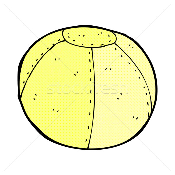 Stock photo: comic cartoon stitched football