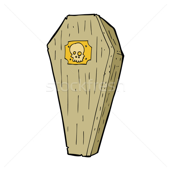 Cartoon гроб дизайна искусства ретро Сток-фото © lineartestpilot