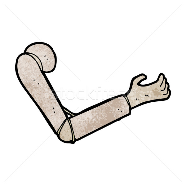 Stock photo: cartoon prosthetic arm