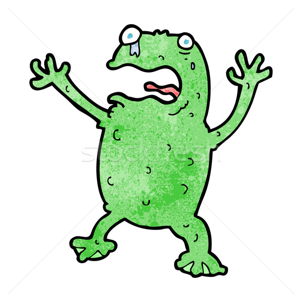 cartoon frightened frog Stock photo © lineartestpilot
