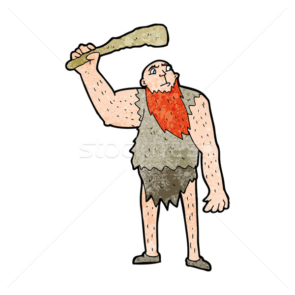 cartoon neanderthal Stock photo © lineartestpilot