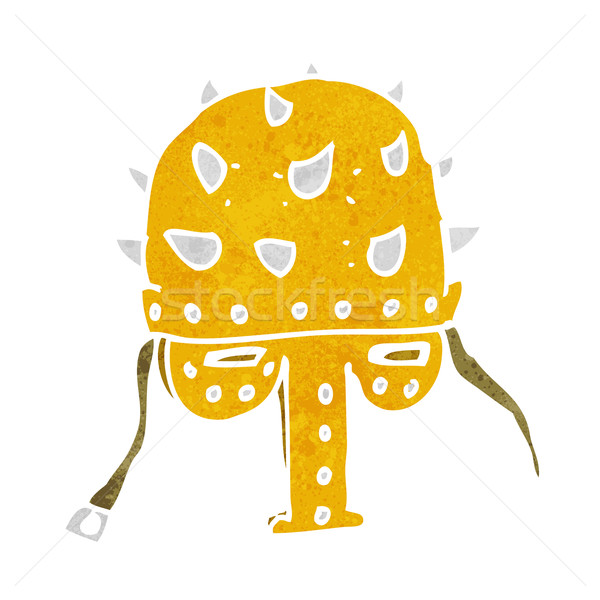 cartoon spiked helmet Stock photo © lineartestpilot