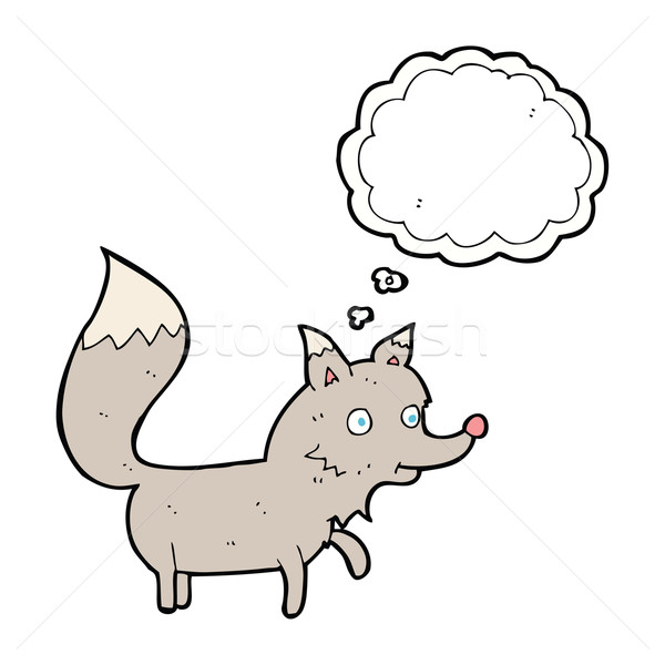 漫画 オオカミ カブ 思考バブル 手 デザイン ストックフォト © lineartestpilot
