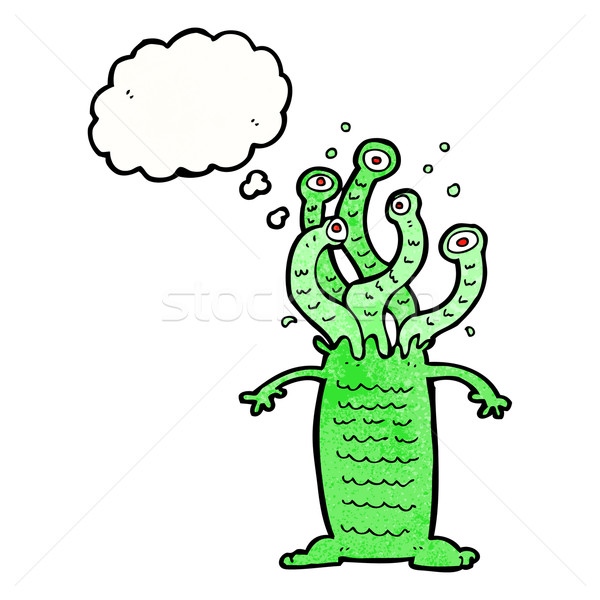 cartoon monster with thought bubble Stock photo © lineartestpilot
