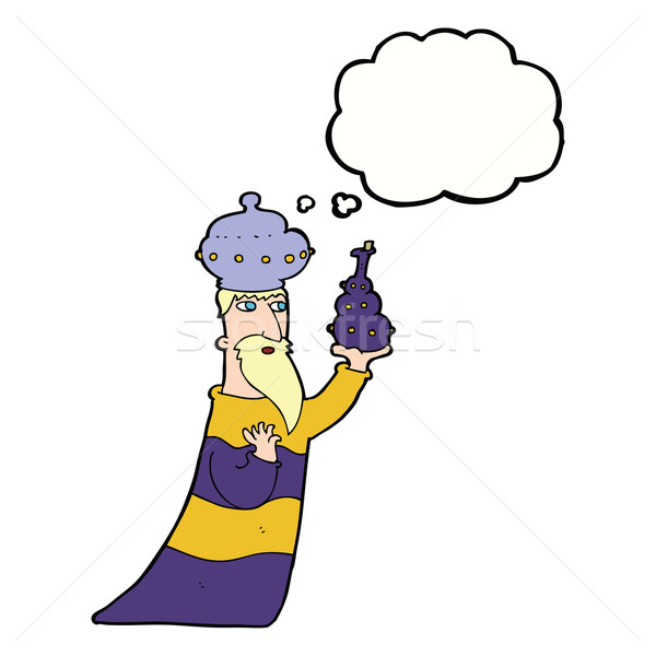 one of the three wise men with thought bubble Stock photo © lineartestpilot