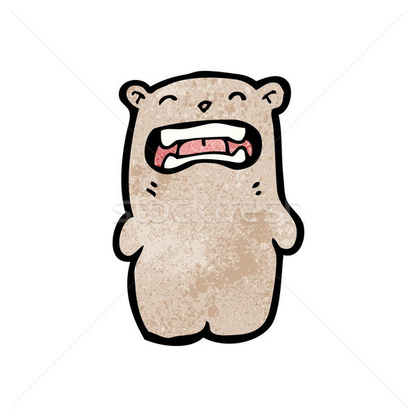 gross little bear cartoon Stock photo © lineartestpilot