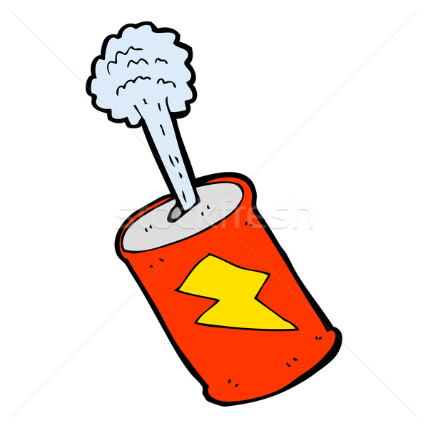 cartoon fizzing soda can  Stock photo © lineartestpilot