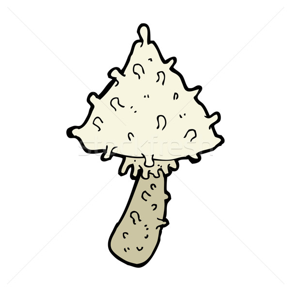 Cartoon bizarre champignons design art rétro Photo stock © lineartestpilot