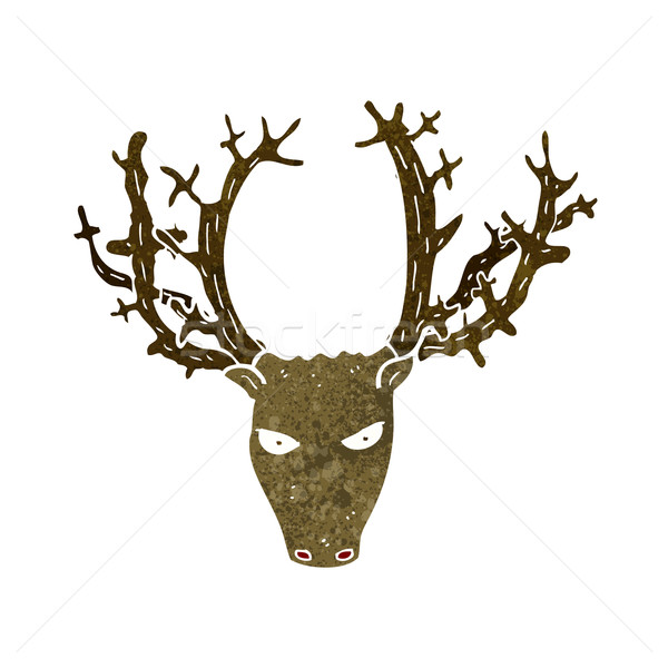 cartoon stag head Stock photo © lineartestpilot