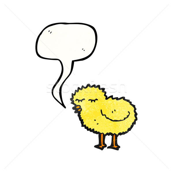 chirping little chick Stock photo © lineartestpilot