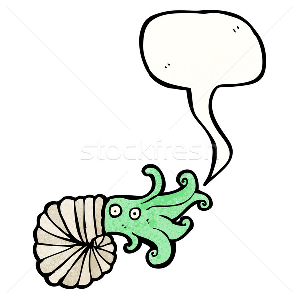 nautilus squid cartoon Stock photo © lineartestpilot
