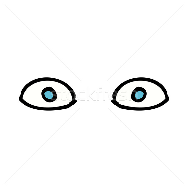 cartoon staring eyes Stock photo © lineartestpilot