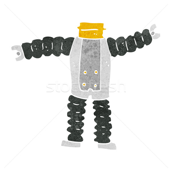 Karikatur Roboter Körper Mischung Spiel Cartoons Stock foto © lineartestpilot