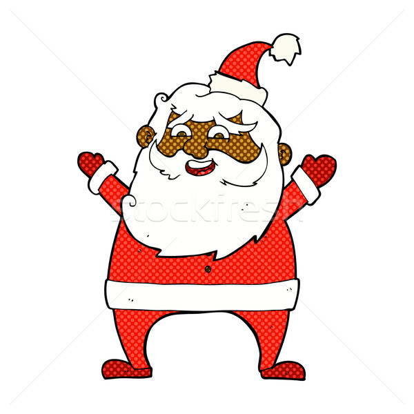 jolly santa comic cartoon Stock photo © lineartestpilot