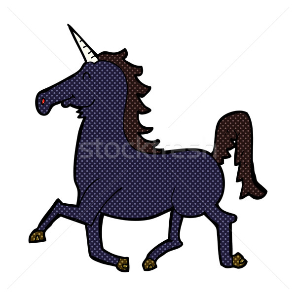 comic cartoon unicorn Stock photo © lineartestpilot