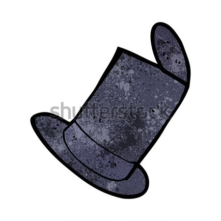 Stock photo: comic cartoon old top hat