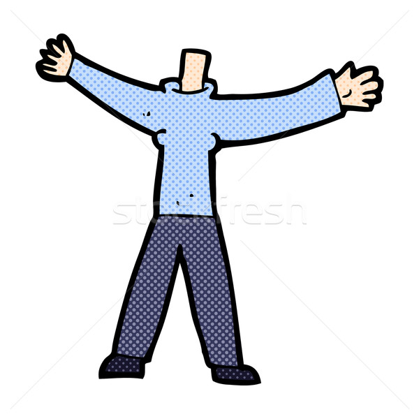 comic cartoon headless body (mix and match comic cartoons or add Stock photo © lineartestpilot