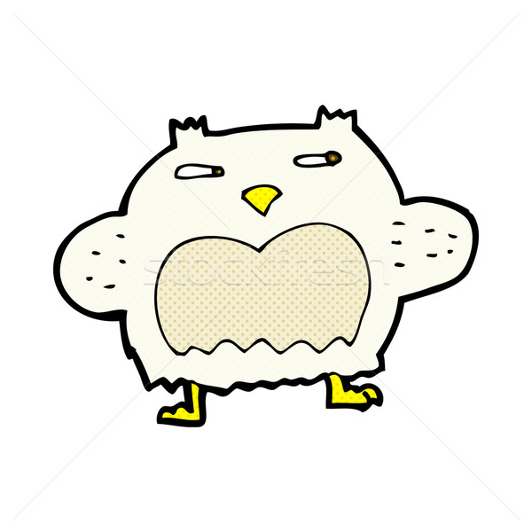 comic cartoon suspicious owl Stock photo © lineartestpilot
