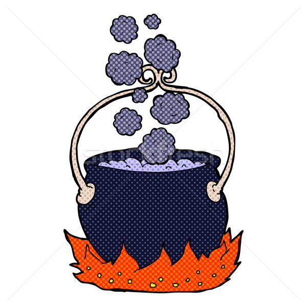 comic cartoon witch's cauldron Stock photo © lineartestpilot
