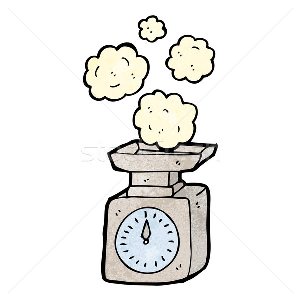 cartoon weighing scales Stock photo © lineartestpilot
