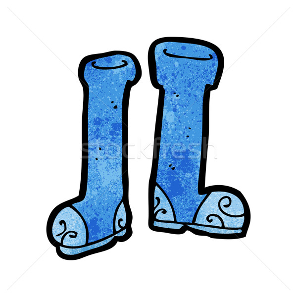 rubber wellingtons cartoon Stock photo © lineartestpilot