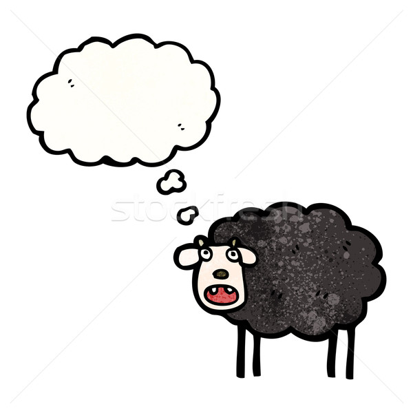 black sheep cartoon Stock photo © lineartestpilot