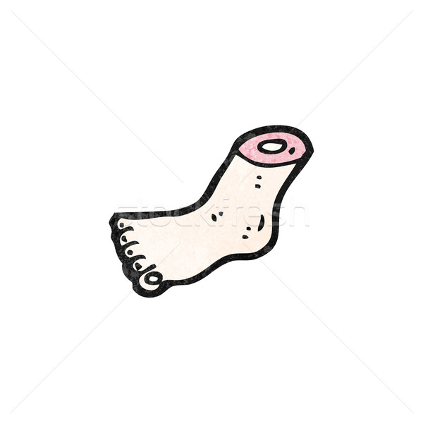 gross severed foot cartoon Stock photo © lineartestpilot