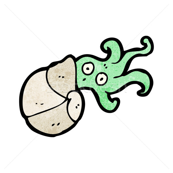 cartoon nautilus squid Stock photo © lineartestpilot
