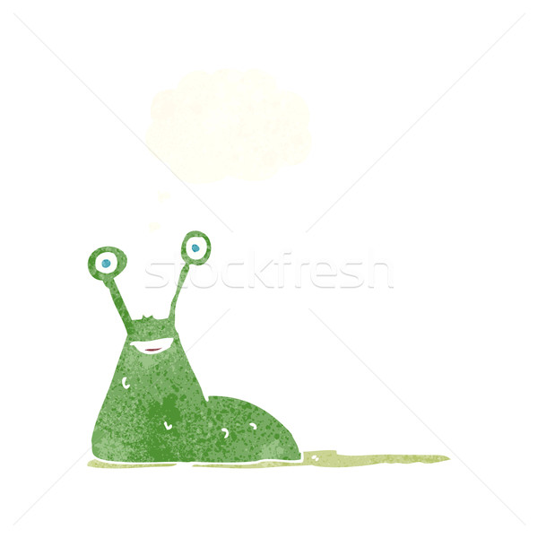 cartoon slug with thought bubble Stock photo © lineartestpilot