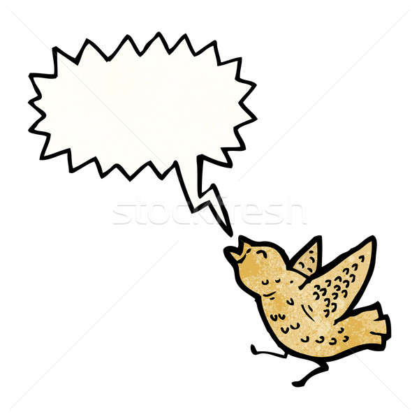 cartoon squawking bird Stock photo © lineartestpilot