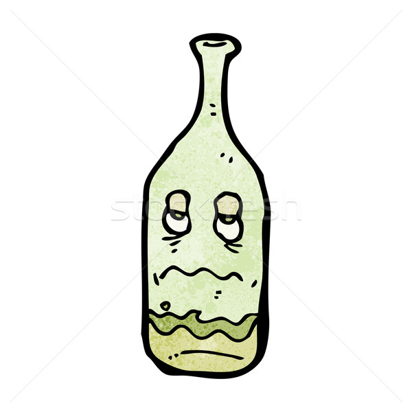 drunk wine bottle cartoon Stock photo © lineartestpilot
