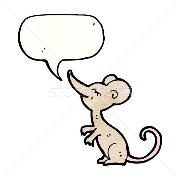漫画 マウス 吹き出し 手 幸せ 図面 ストックフォト © lineartestpilot