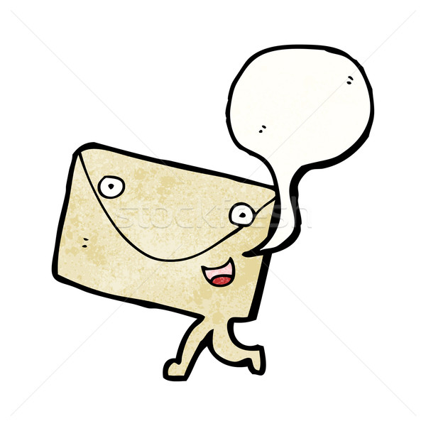 postal letter cartoon character Stock photo © lineartestpilot