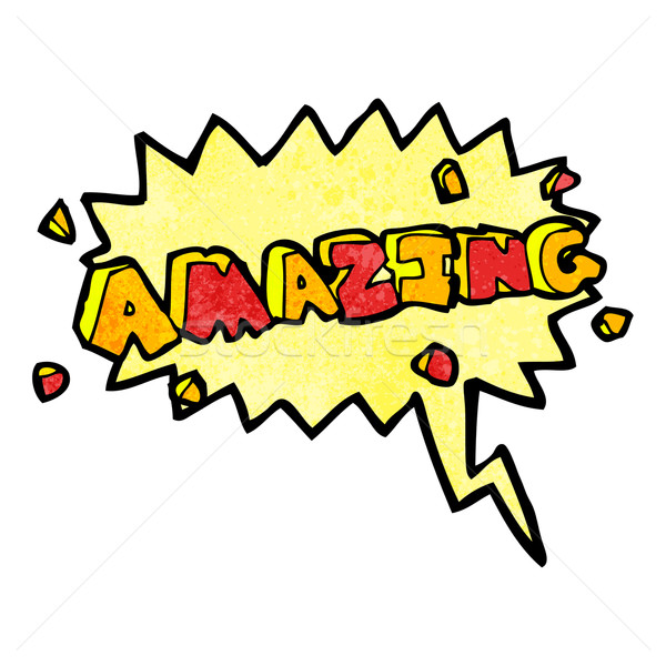comic book amazing shout symbol Stock photo © lineartestpilot