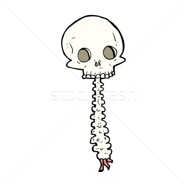 spooky cartoon sull and spine Stock photo © lineartestpilot