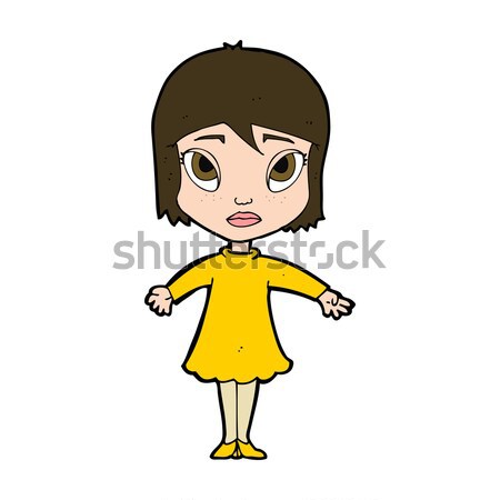 comic cartoon woman panicking Stock photo © lineartestpilot