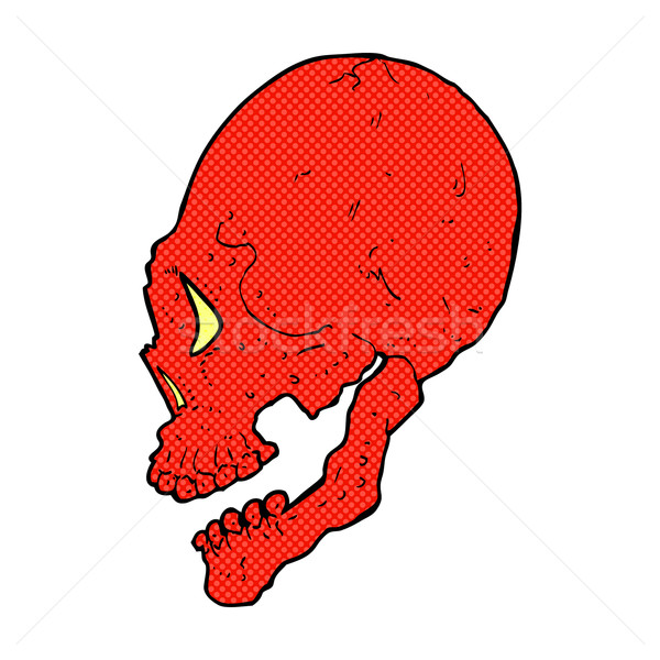 red skull illustration Stock photo © lineartestpilot