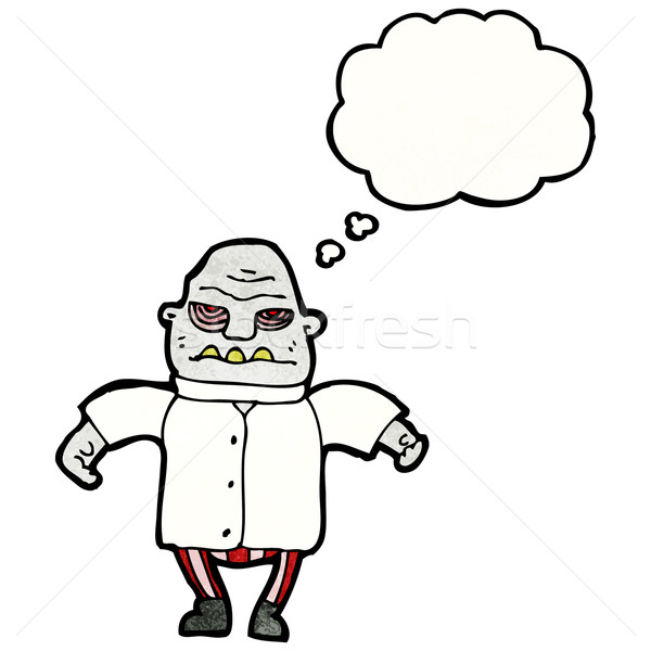 monster man with thought bubble Stock photo © lineartestpilot