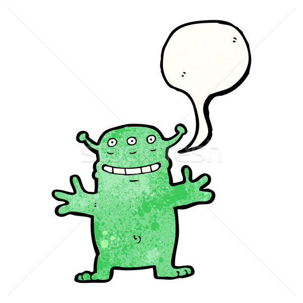 cartoon alien spaceman Stock photo © lineartestpilot