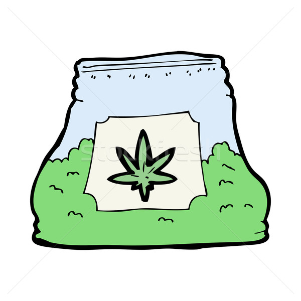 Stock photo: cartoon bag of weed