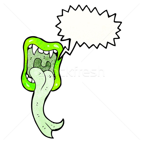 halloween mouth with sticking out tongue Stock photo © lineartestpilot