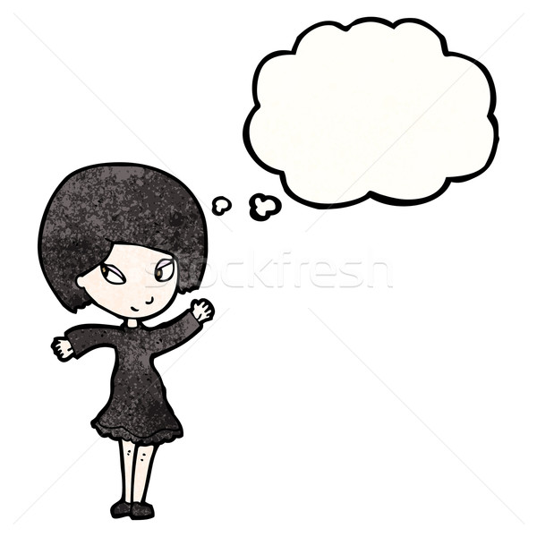 cartoon goth girl Stock photo © lineartestpilot