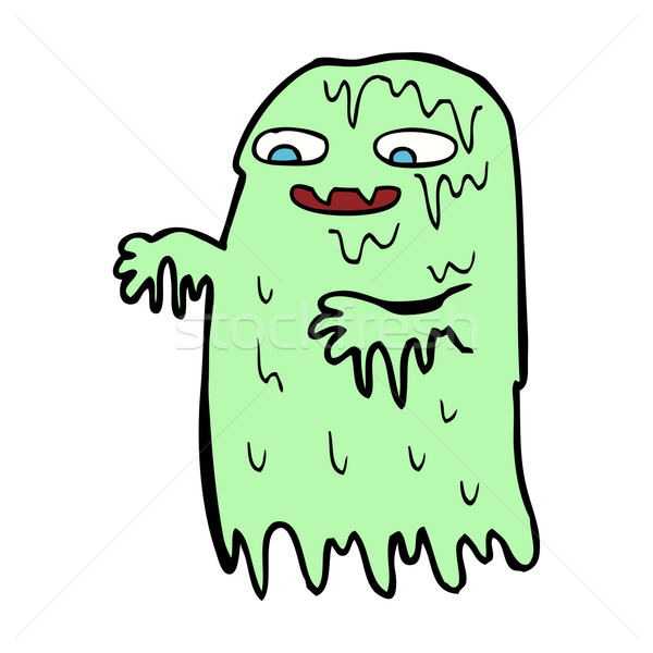 cartoon gross slime ghost Stock photo © lineartestpilot