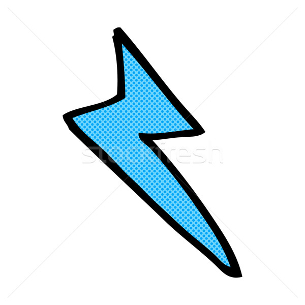 comic cartoon lightning bolt symbol Stock photo © lineartestpilot