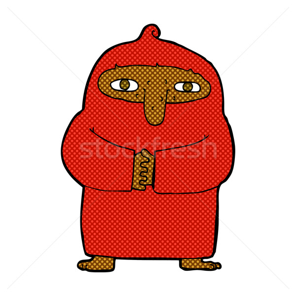 comic cartoon monk in robe Stock photo © lineartestpilot