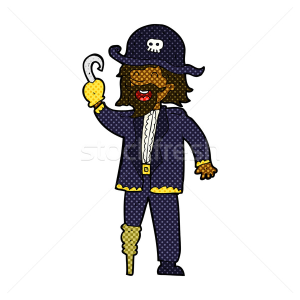 comic cartoon pirate captain Stock photo © lineartestpilot