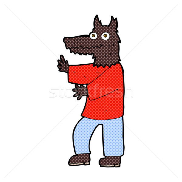 comic cartoon funny werewolf Stock photo © lineartestpilot