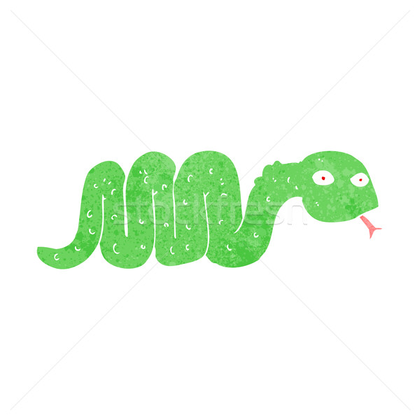 Divertente cartoon serpente mano design arte Foto d'archivio © lineartestpilot