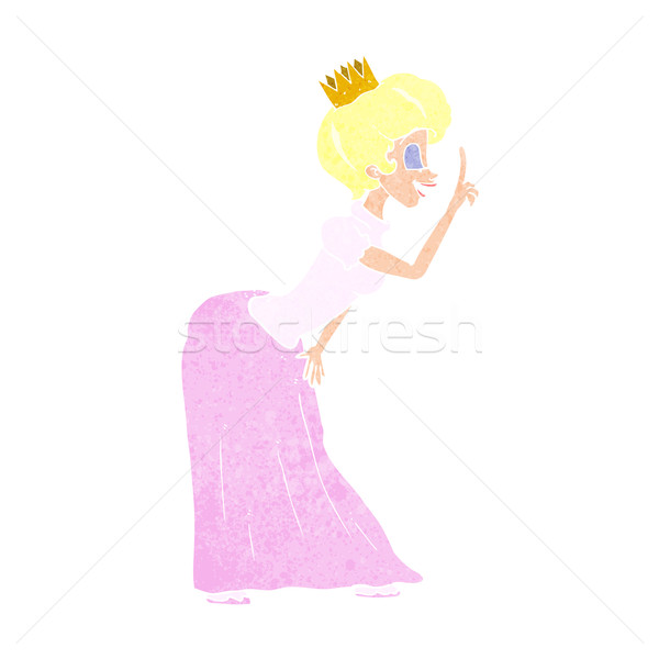 Cartoon princesse design art rétro drôle [[stock_photo]] © lineartestpilot