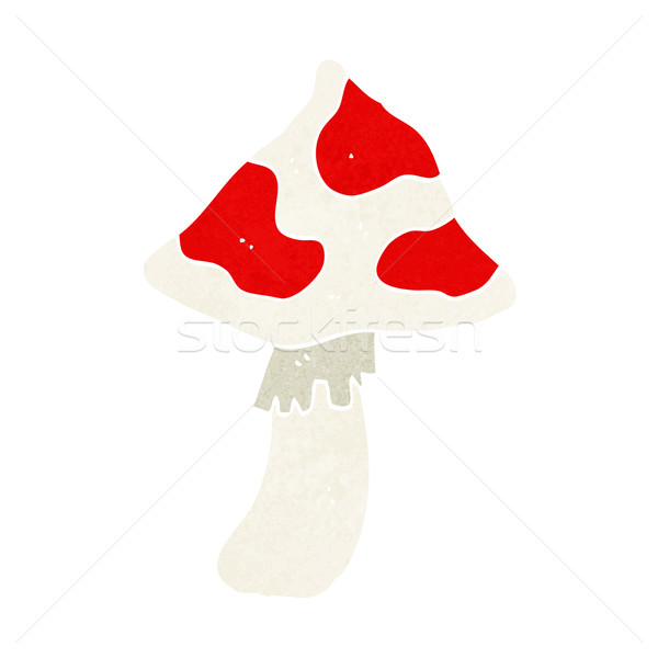 Cartoon champignon vénéneux main design fou magie Photo stock © lineartestpilot
